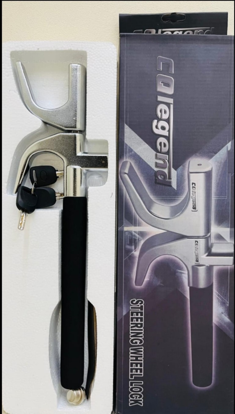 Legend heavy duty car steering wheel lock with keys